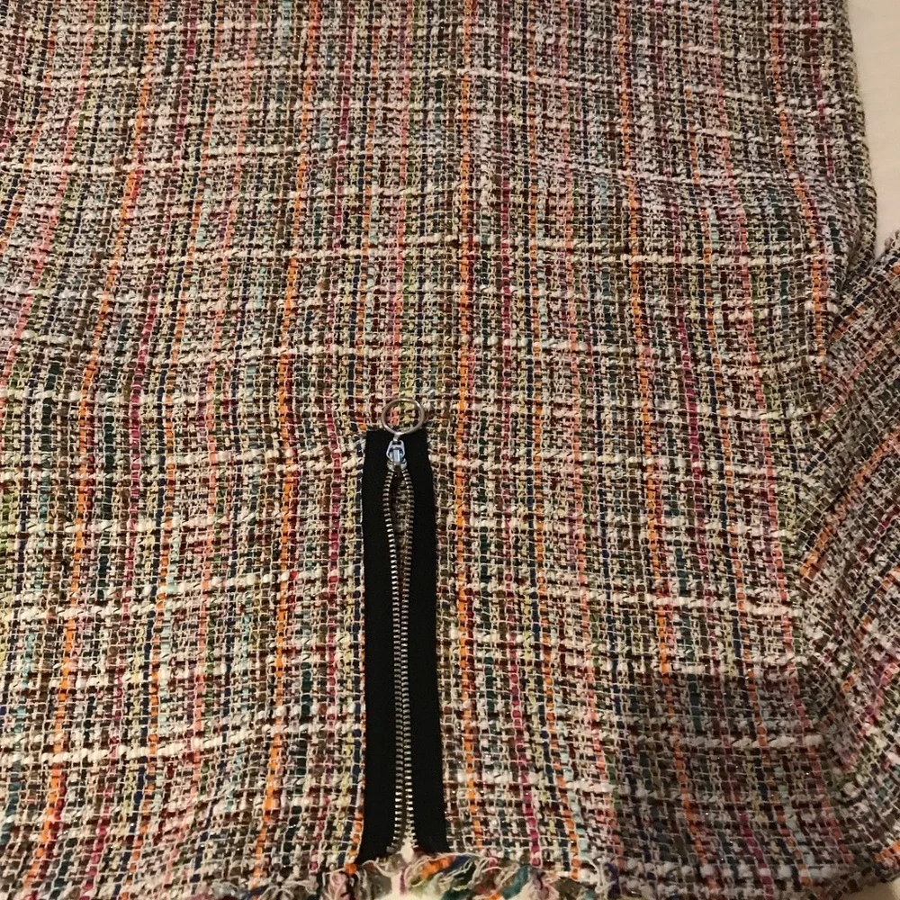 Zara Multicolor Tweed Dress Set  suit short pants and top​​​ - Picture 5 of 6